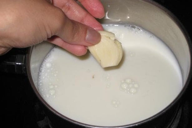 Чесън в мляко