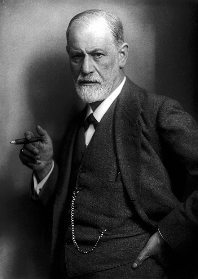 черно-бяла снимка на Зигмунд Фройд