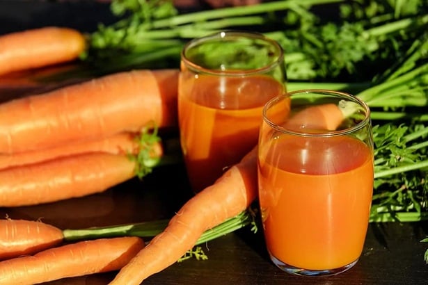 моркови, оранжев сок