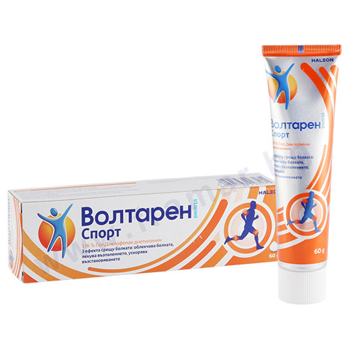 ВОЛТАРЕН ЕМУЛГЕЛ СПОРТ 1.16% гел 60 г