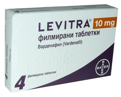 ЛЕВИТРА табл. 10 мг * 4 (LEVITRA tablets 10 mg. * 4), цена и информация