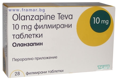 Bevis Kortfattet Romantik ОЛАНЗАПИН таблетки 10 мг * 28 ТЕВА (OLANZAPINE tablets 10 mg * 28 TEVA),  цена и информация