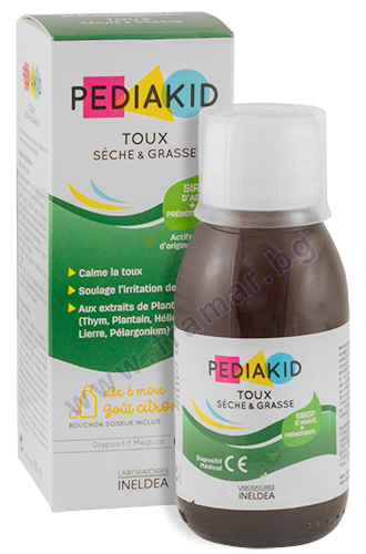Pediakid toux sèche & grasse sirop 125 ml