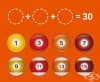 Използвайте три от номинираните топки, за да получите 30