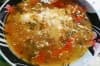 Супа от боб и картофи с бекон и кисели краставички