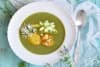 Крем супа от киселец, маточина, спанак и картофи