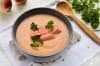 Крем супа от сьомга с картофи и лук