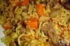 Задушен ориз с кайма и моркови