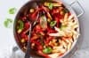 Зеленчукова яхния с макарони