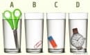 В коя чаша има най-много вода?