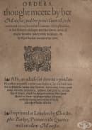 "The plague: book Orders thought meete by her Maiestie",          16 , 1  
