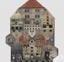 Артист създава красиви колажи на къщи, за да изучи различната архитектура на градовете