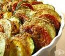 Тиквички на фурна с домати и картофи