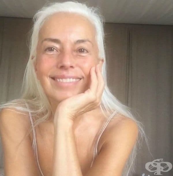 Тя се грижи старателно за кожата и косата си. Използва натурални масла като кокосово масло, зехтин и масло от рапица.