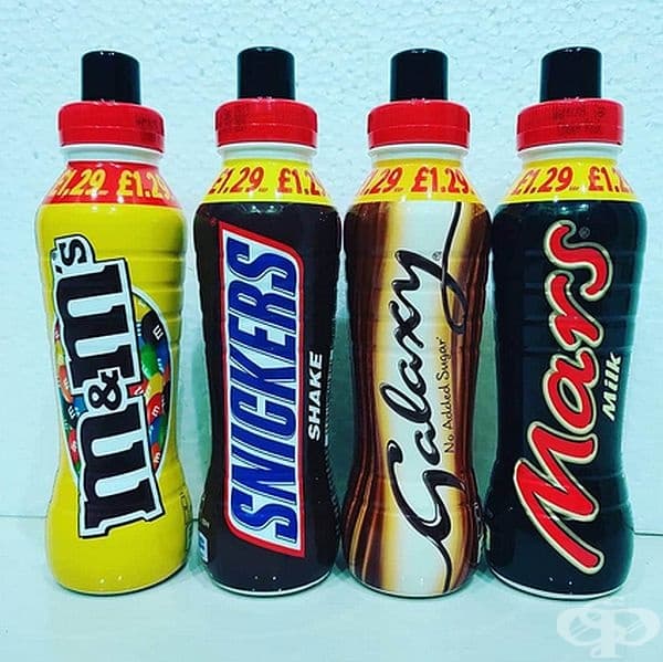 Mars Milk, Snickers Shake и шоколадови и млечни напитки от M&M's и Galaxy