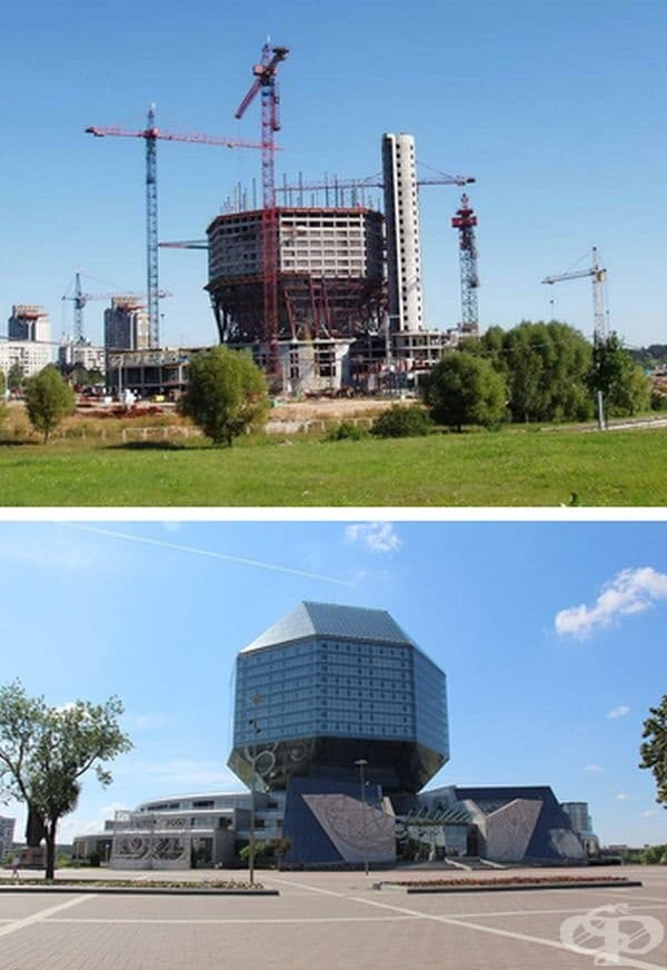 Национална библиотека на Беларус, Минск. Строителство: 2002-2006 г
