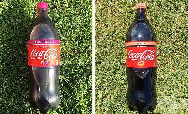 Coca Cola с вкус на малина и праскова