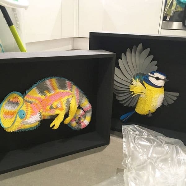 15 снимки на уникални 3D оригами на птици и животни