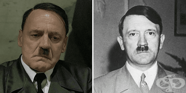 Бруно Ганц като Адолф Хитлер в "Downfall" (2004)