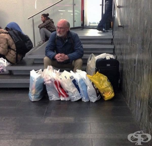 35 смешни снимки на мъже, които пазаруват със своите дами