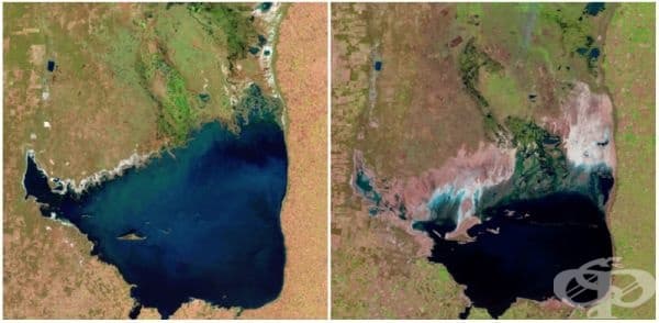Езеро Мар Чикита, Аржентина (юли 1998 - септември 2011).