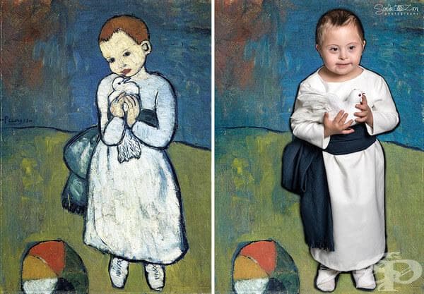 "Child with dove"
