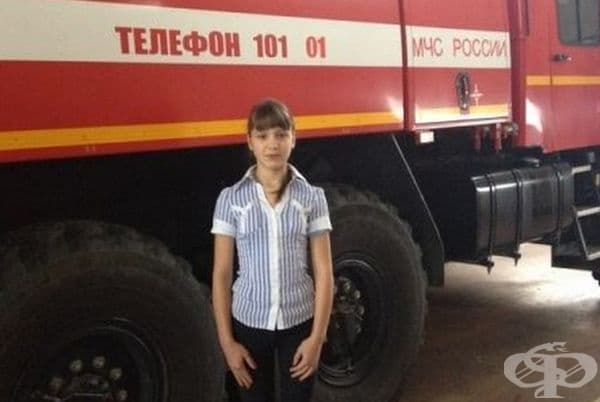 14-годишната ученичка Катя Овчарова, спасила 6 деца в пожар.