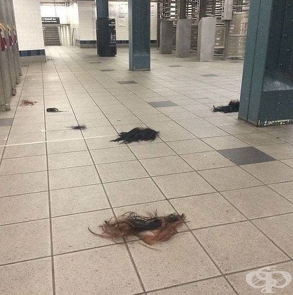 "На спирката в метрото имаше бой. Това е последствието."