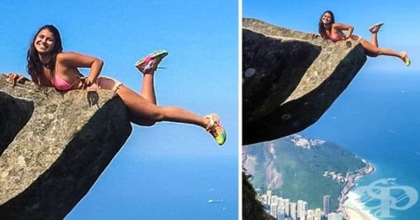 Снимка на скалата Педра да Гавеа в Рио де Жанейро. Това е една от най-високите крайбрежни скали в Бразилия.