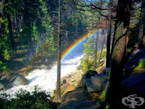 Дъга по водопадите на Върнал и Невада.