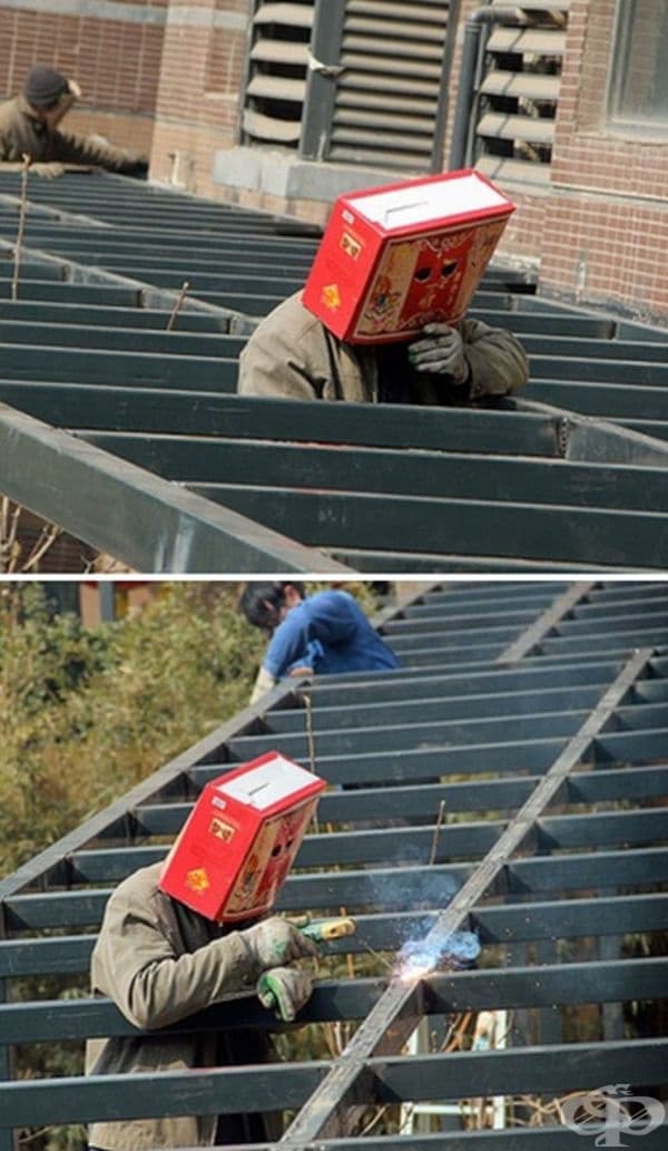 Интересна каска.