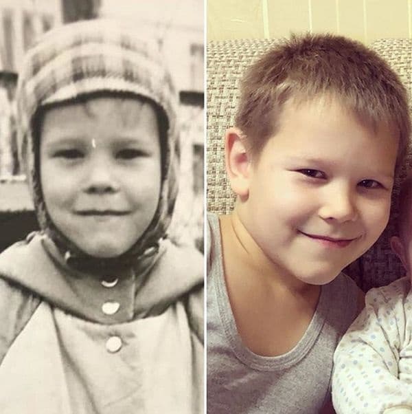 Баща и син.