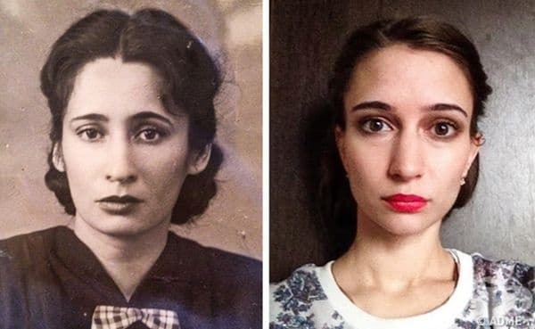 Баба и правнучка.