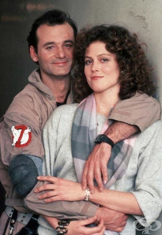 Бил Мъри и Сигорни Уивър, 1984г.