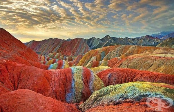 Шарените планини, Гансу, Китай.