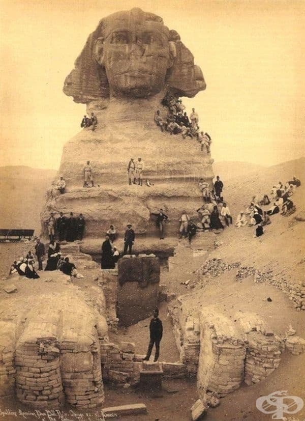 Разкопки покрай свинкса, около 1850 г.