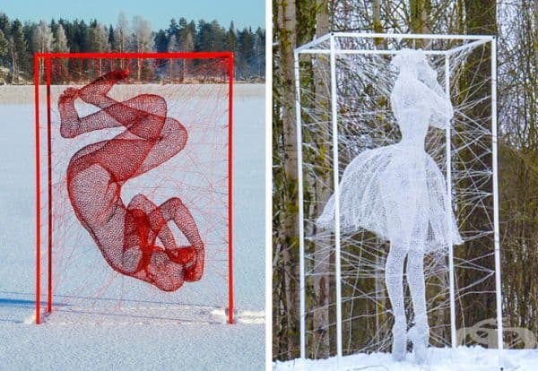 Всяка от тях е направена от стотици телени жици.