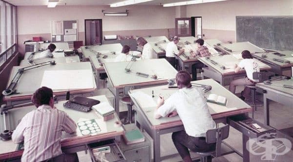 15 невероятни ретро снимки показват как са работили хората преди AutoCAD