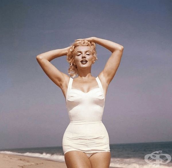 Снимките са направени на Amagansett Beach, Ню Йорк, през юли 1957 г.