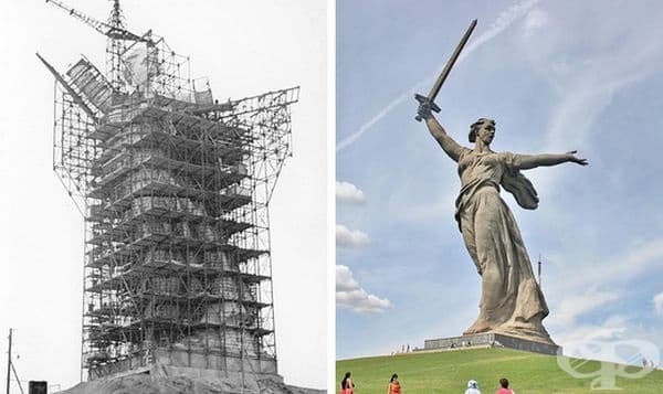 Родината-майка зове, Волгоград, Русия. Строителство: 1959-1967 г.