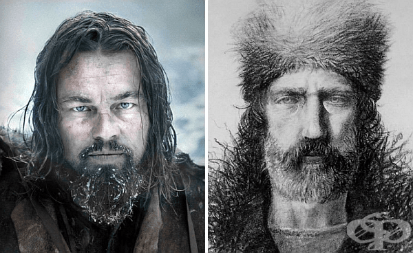 Леонардо Ди Каприо като Хю Глас в "Завръщането" (2015)