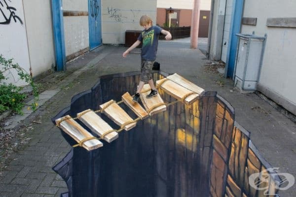 22 креативни шедьовъра на уличното изкуство, които сливат реалност и фантазия в едно