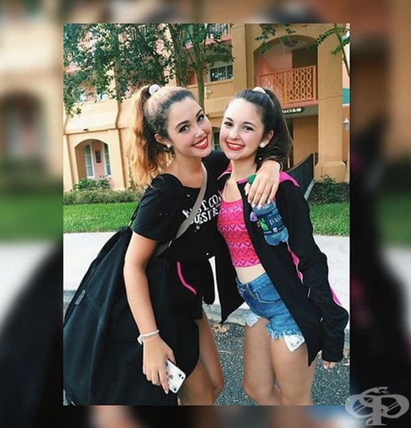 Ана Диното и майка й Мая Илана. На тази снимка Анна е на 14 години, а майка й на 30 г.
