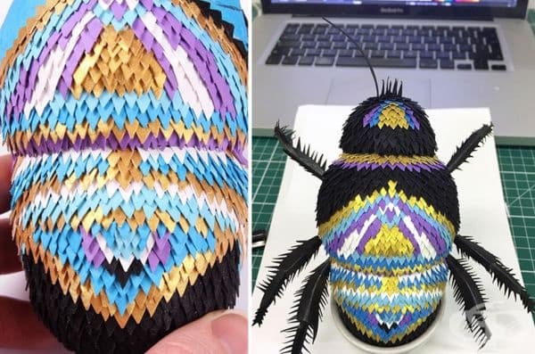 15 снимки на уникални 3D оригами на птици и животни