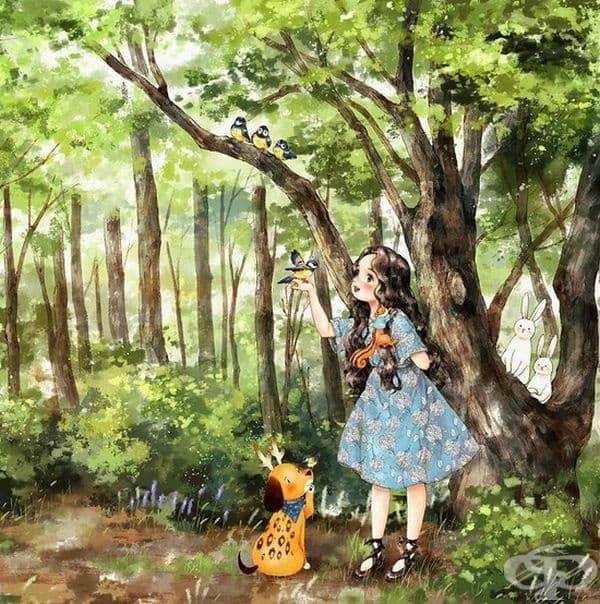 Корейска художничка доказва, че самотните хора могат да бъдат щастливи