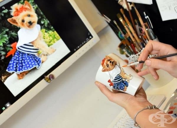 20 ръчни 3D скулптури на домашни любимци върху чаши