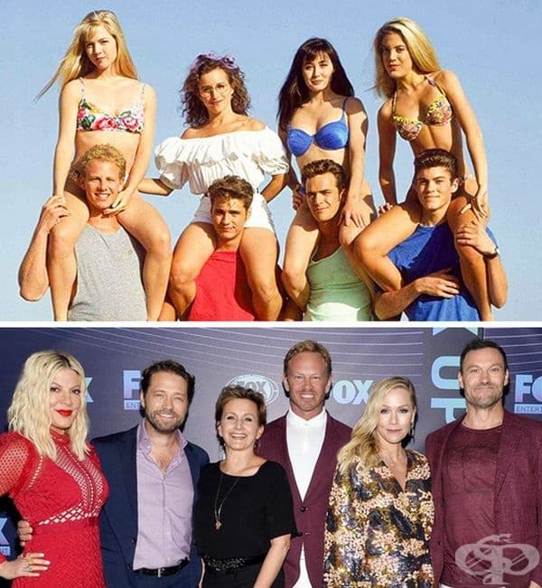 „Бевърли Хилс 90210“, 1990 и 2019 г. 18 години по-късно каналът Fox реши да рестартира проекта. Актьорите отново се събраха на сцената и продължават да примамват феновете си със снимки и видеоклипове на процеса.
