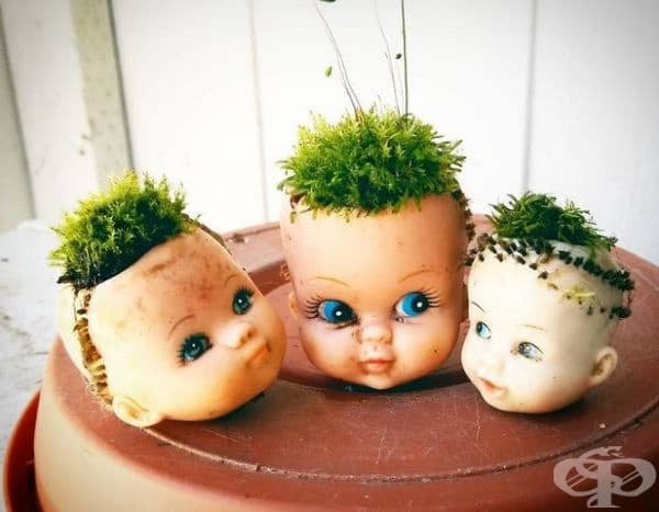 35 снимки на стари кукли, превърнати в саксии