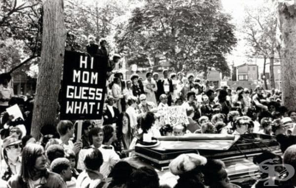 Първият гей парад във Филаделфия, юни 1972.