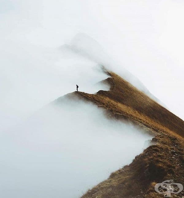 В мъглата, Швейцария.